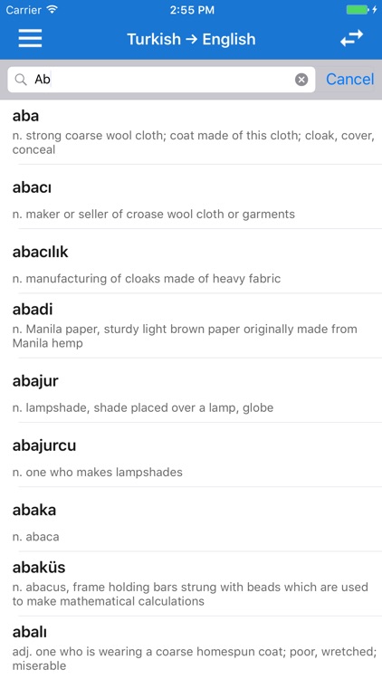 English Turkish Dictionary Offline