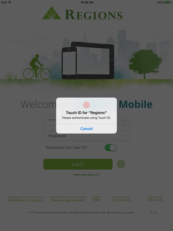 Regions Mobile for iPad