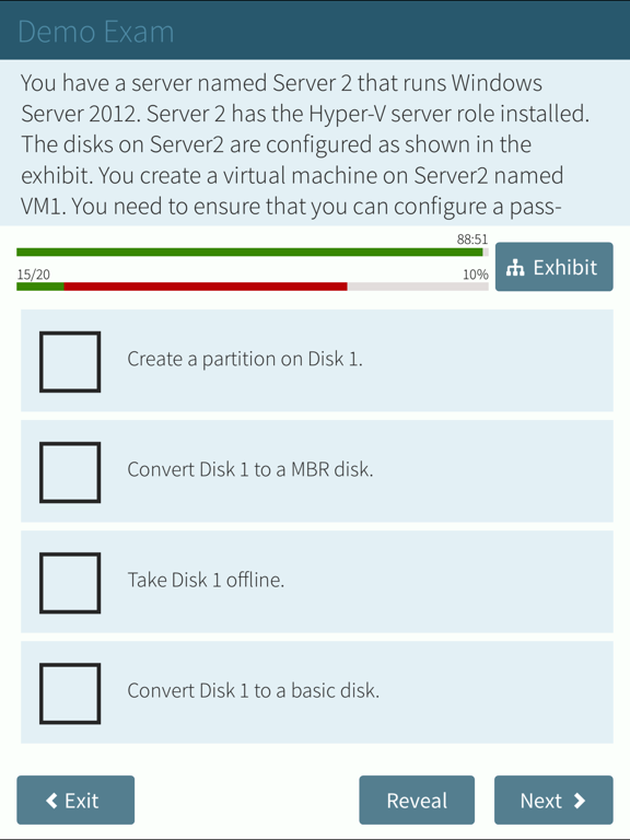 Screenshot #5 pour MCSA 70-410 | Windows Server 2012 Exam Prep