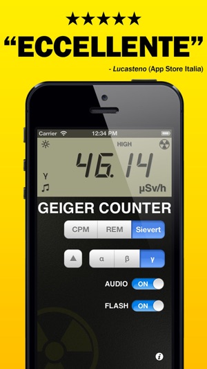 Digitale Contatore Geiger-Prank Radiation Detector su App Store