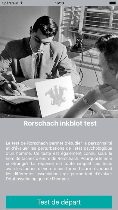 Screenshot #1 pour Inkblot Rorschach Test