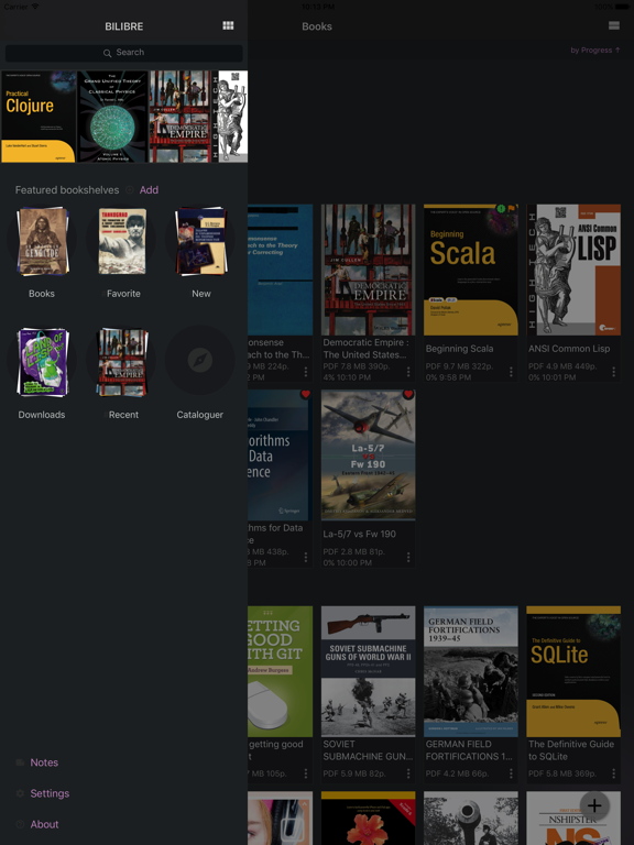 BiLibre DjVu and PDF Reader iPad screenshot 5 - Education app