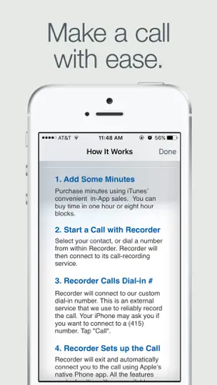 Screenshot von Recorder auf dem iPhone 5