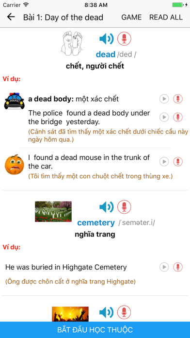 Screenshot #2 pour Effortless English: Bộ từ vựng Effortless English