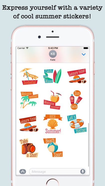 Animated Summer Wishes & Stickers For iMessage screenshot-3