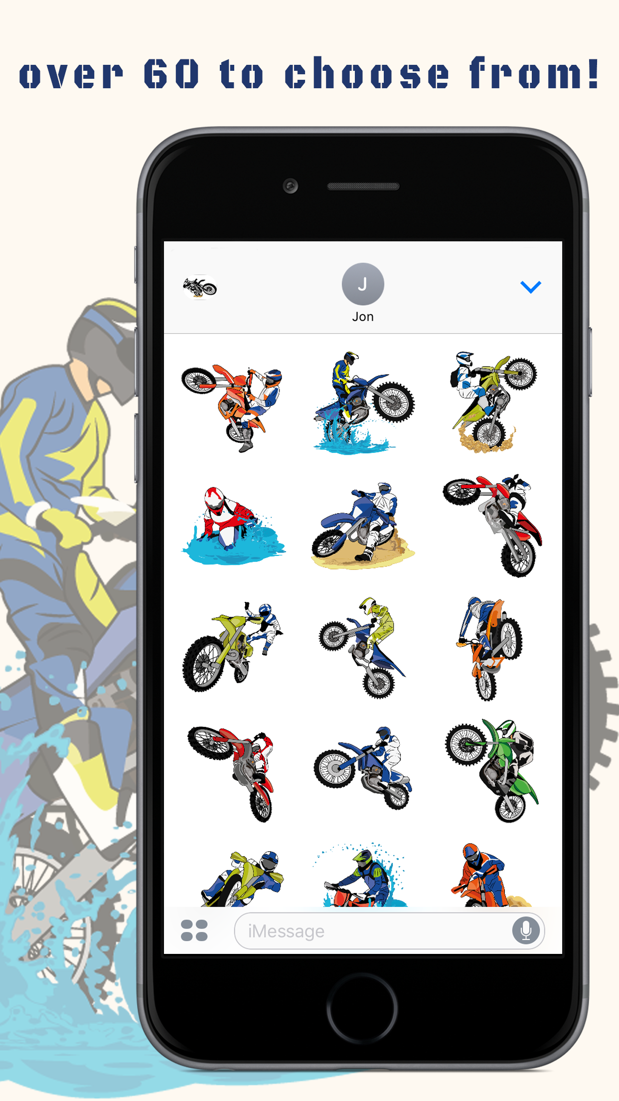 BraaapMoji Motorcycle MX Emojis & Stickers screenshot 6