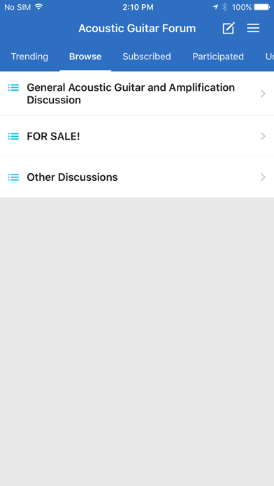 Screenshot #1 pour Acoustic Guitar Forum