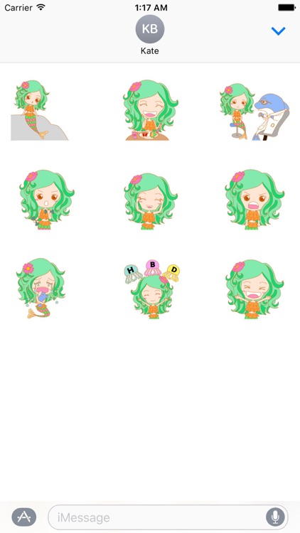 Pretty Mermaid Animated Sticker