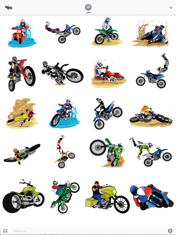 Screenshot #4 pour BraaapMoji Motorcycle MX Emojis & Stickers