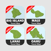 HAWAII ISLANDS Travel Map Bundle