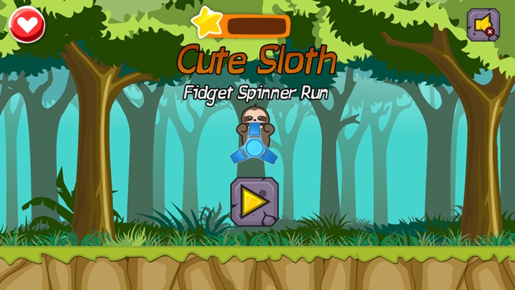 Cute Sloth Fidget Spinner ABC's Run & Learn