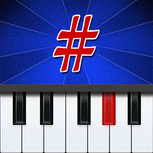 Piano Sharp Lite Icon