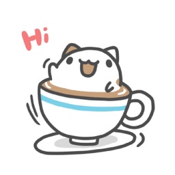 Foam Capoo Cat Sticker