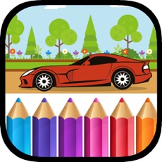 Activities of Transport Coloring Pages - Cars and Plane Painting