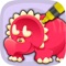 Dinosaurs to Paint is the app you need on your pone for your kids to enjoy coloring these new images of dinosaurs