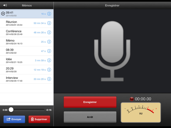 Screenshot #4 pour Dictaphone pour iPad