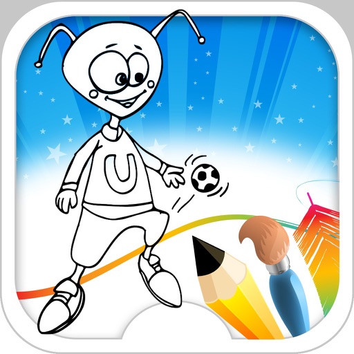 Coloring Book For Kids : Aliens iOS App