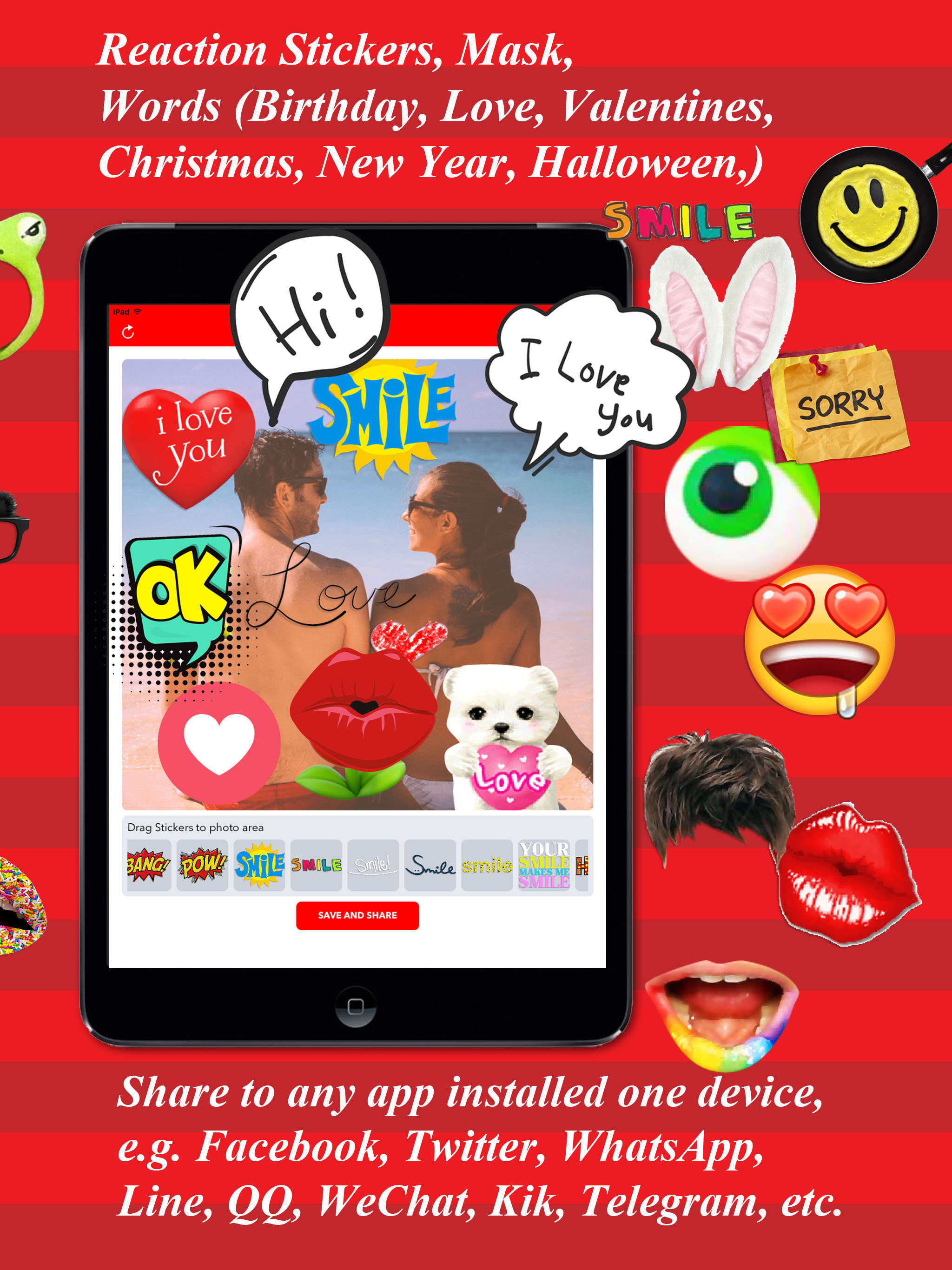 SuperFace - Fun Face Emoji Stickers Maker screenshot 4