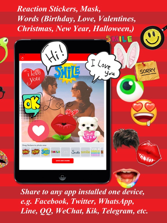 Screenshot #5 pour SuperFace - Fun Face Emoji Stickers Maker