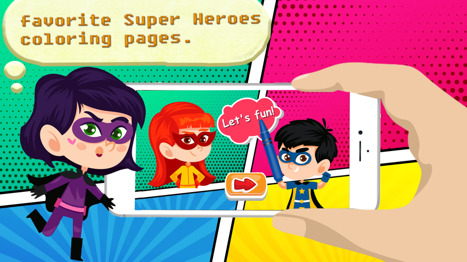 Superhero Coloring Game - The buddy artstudio - 1.0.0 - (iOS)