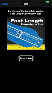 Foot Length Converter in Size Lite screenshot #2 for iPhone