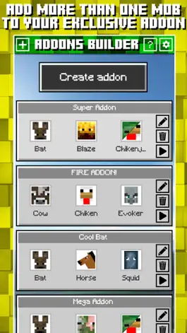 Game screenshot Addons Builder for Minecraft PE hack