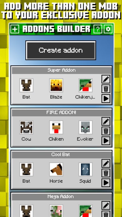 Screenshot #3 pour Addons Builder for Minecraft PE