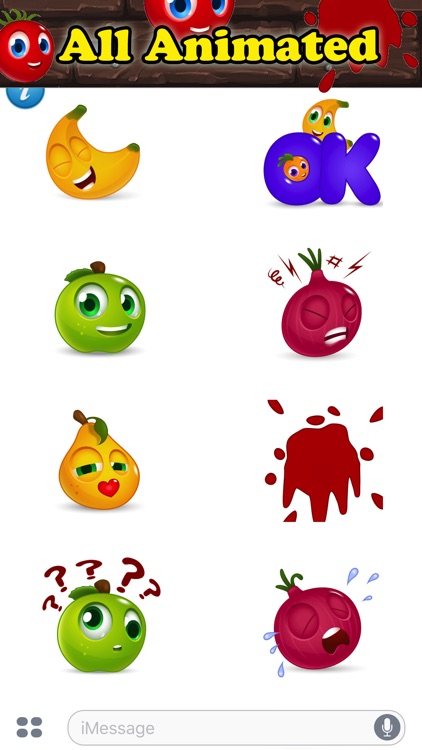 BANANAS: Animated Funny Cute Fruit Stickers