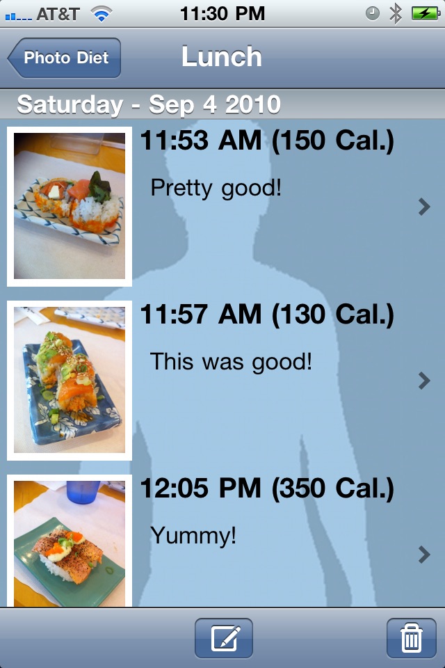 Diet Tracker Lite screenshot 4