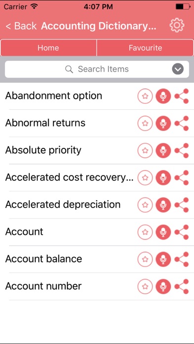 Screenshot #1 pour Accounting Dictionary - Concepts and Terms