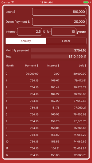 Loan Calc by New Guy