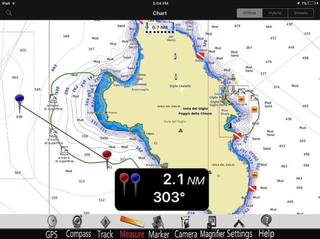 Giglio Is. Nautical Charts Pro(圖4)-速報App