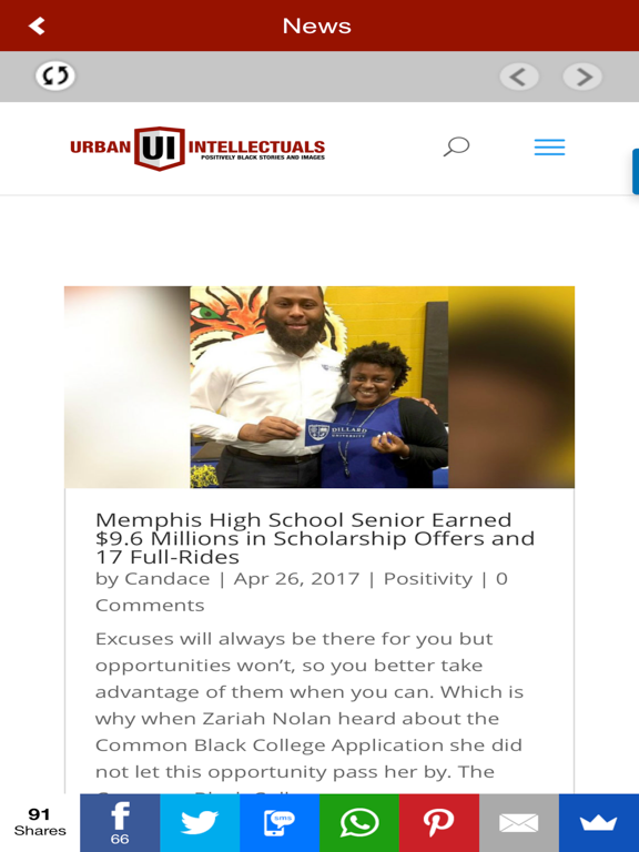 Urban Intellectuals iPad screenshot 2 - Business app