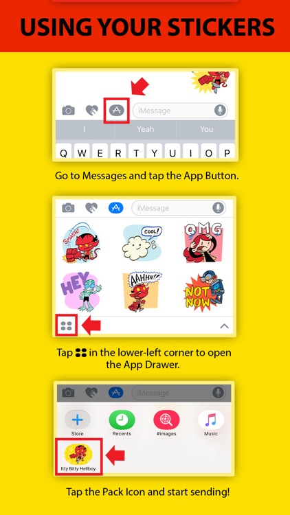 Itty Bitty Hellboy: Cute Stickers and Emoji screenshot-4