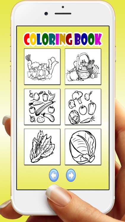 Vegetables Coloring Book Game For Kids screenshot-3