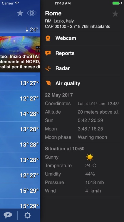 Meteo Plus - Weather powered by iLMeteo.it screenshot-3