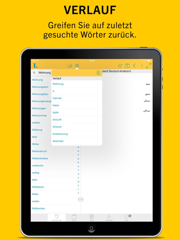 Screenshot #6 pour Arabic German Dictionary Langenscheidt