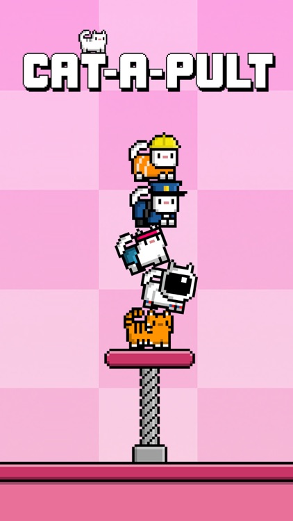 Cat-A-Pult: Endless stacking of 8-bit kittens screenshot-0