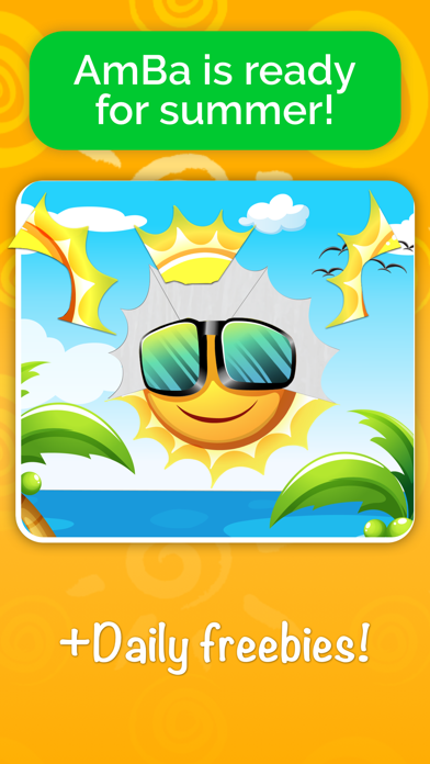 AmBa puzzles: Animal world. Toddler games for free iPhone screenshot