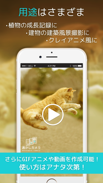 透かしカメラ - GIFアニメ・動画の作成 screenshot