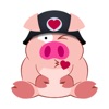 Cute Piggy Commando Stickers stickers by CandyASS