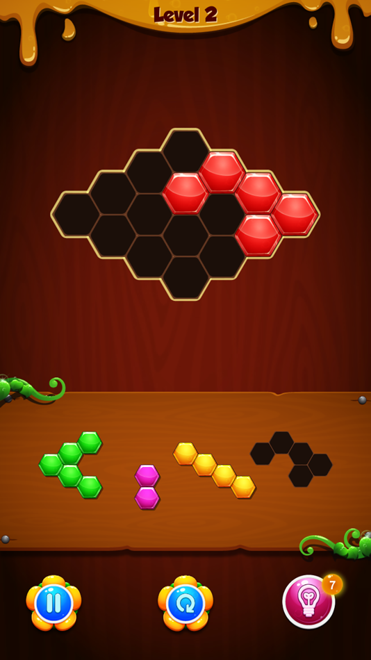 #4. 六边形消除-益智拼图 (iOS) By: lei huang