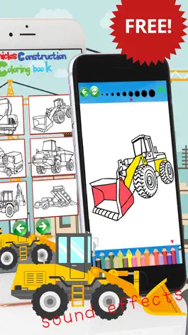 Game screenshot книга игра Транспорт Строительство раскраски для д apk