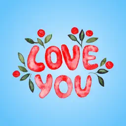 Good Night My Love - Watercolor Romantic Greetings app icon
