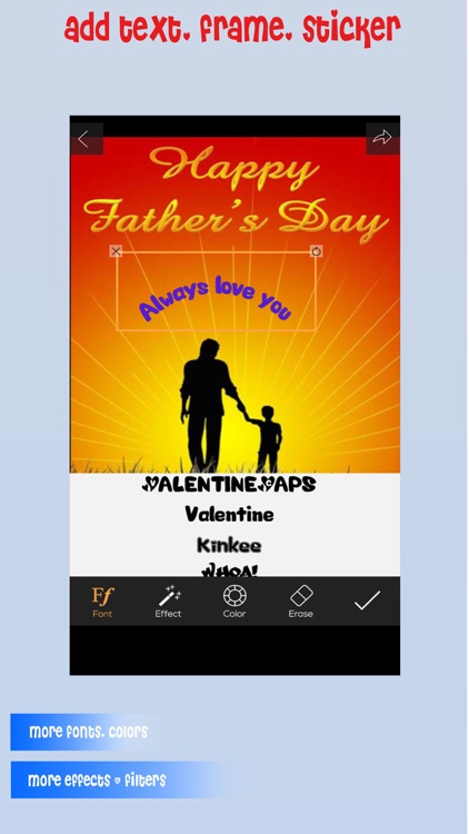Happy Fathers Day Greeting ECard & Foto Editor Pro screenshot-3