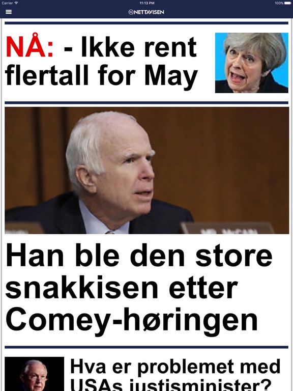 Screenshot #4 pour Nettavisen - iPad edition