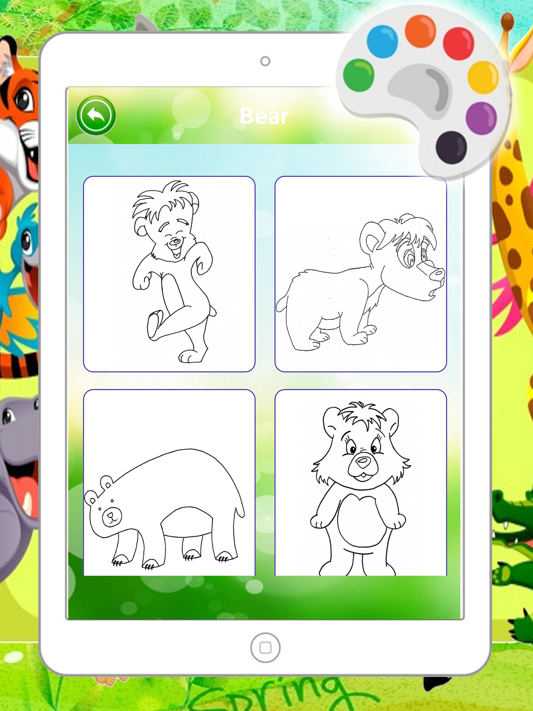 Funny Animal Coloring Paint Kids Game