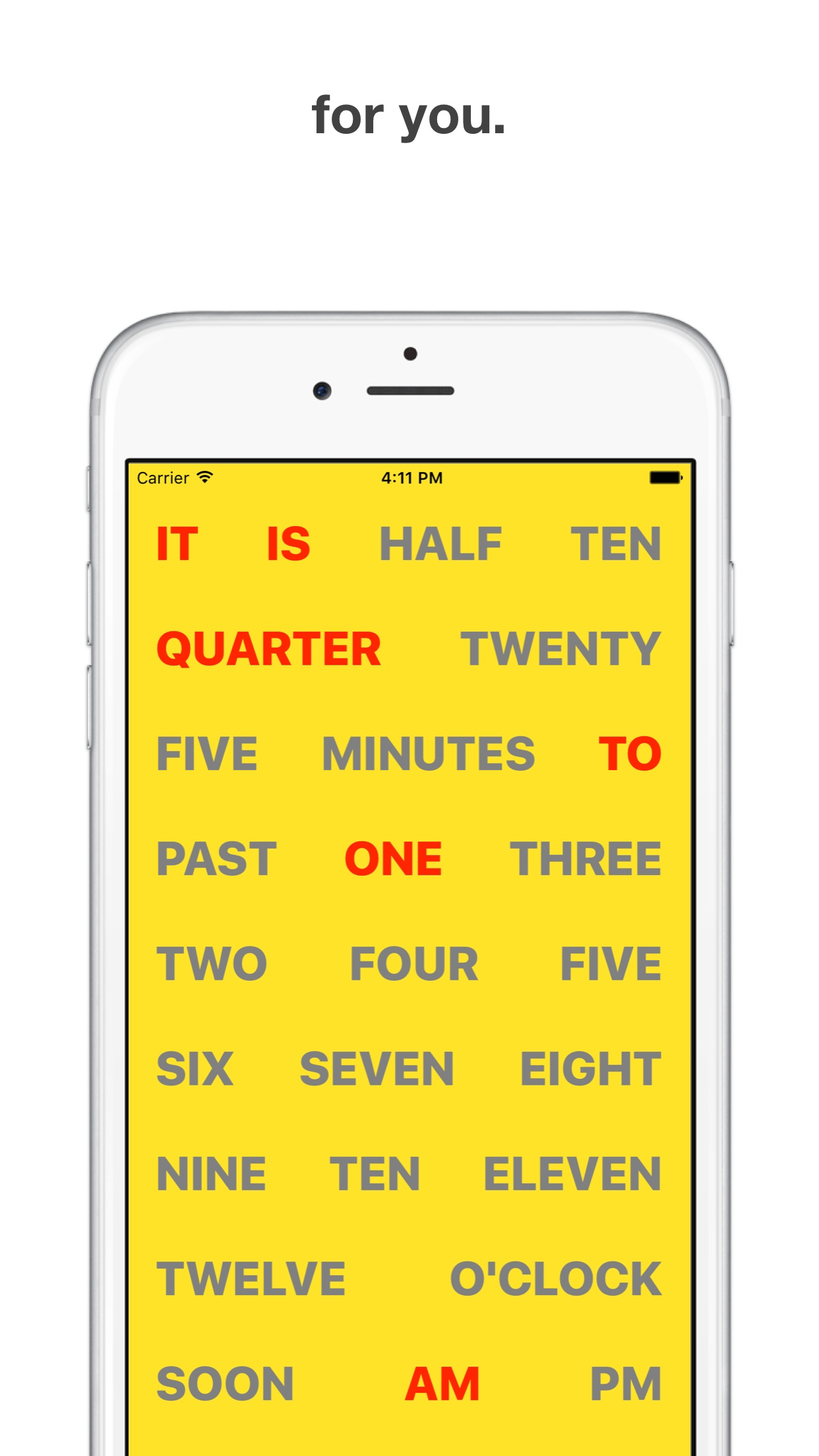 WordClock - Standing Word Clock for your Desk screenshot 5