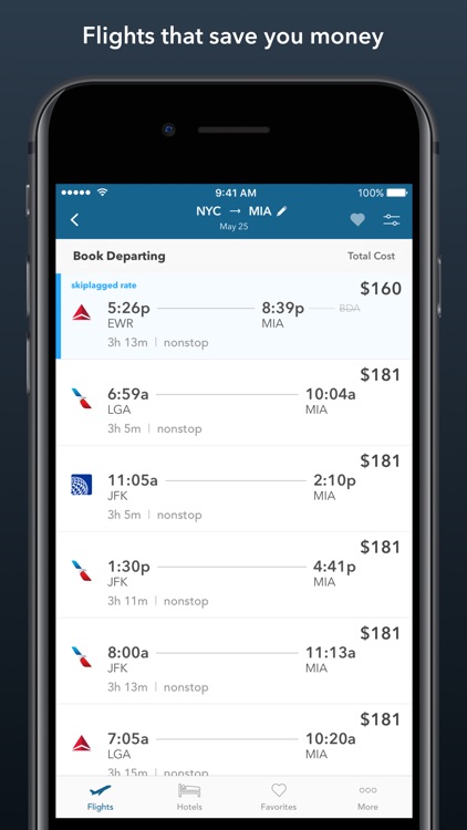 Skiplagged — Actually Cheap Flights & Hotels