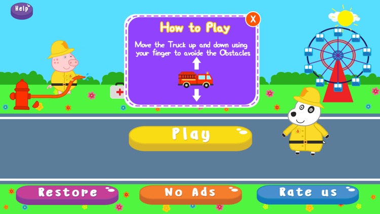 Baby Animal : Play with Fireman & Rescue firetruck